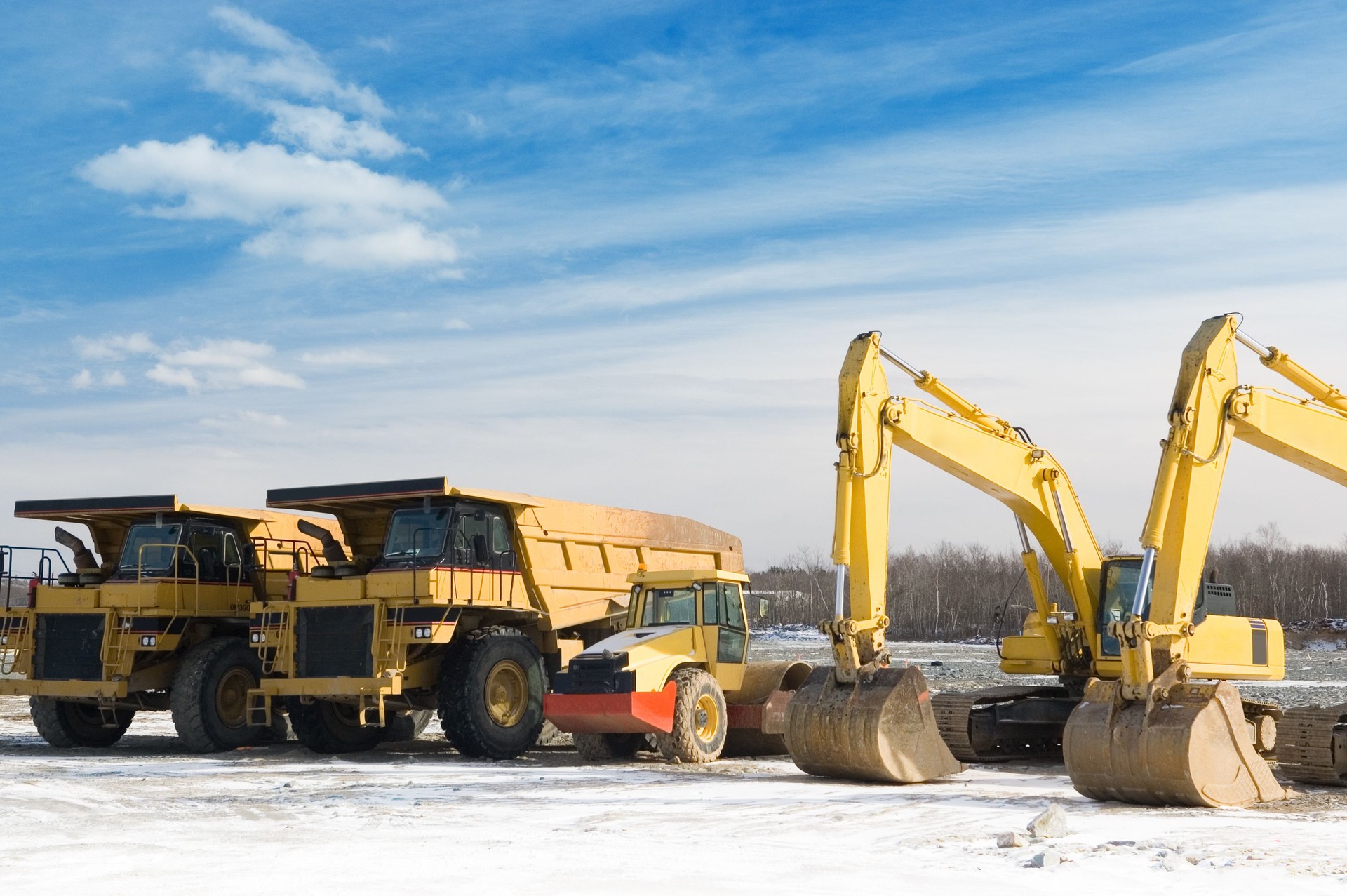 Winter Construction Site